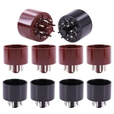 8Pin Tube Socket Bakelite Tube Base For 6CA7 6L6 6V6 EL34 6SN7 Tube Amp 10PCS