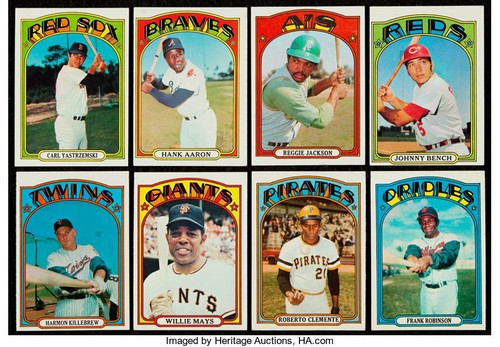 1972 TOPPS BASEBALL ASSORTED SINGLES U-PICK #1-199 $1.49 Ea. FREE SHIPPING !!!