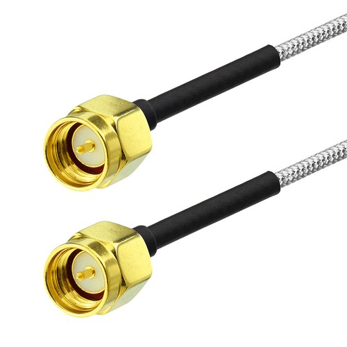 SMA male to SMA plug adapter Jumper Pigtail SEMI-RIGID .086" RG405 cable 5~600cm - Photo 1/3