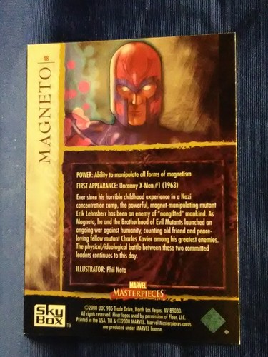 Carte collezionabili base Marvel Master Pieces serie 2 2008 U-Pick-1 - Foto 26 di 58