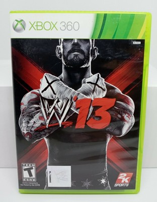 WWE '13 (Microsoft Xbox 360, 2012) 2K13 2013 - CM Punk Cover - COMPLETE