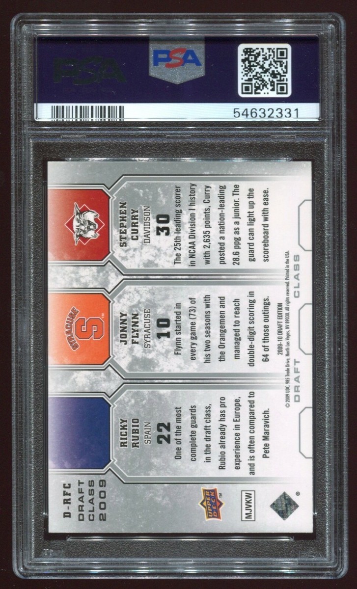 その他 2009 Stephen Curry Upper Deck RC 2009 Upper Deck Stephen Curry Rookie Titans #TT-SC - PSA 9