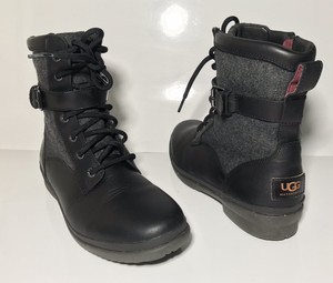 5 8 zwart dames US Duck Australia maat Ugg lederen Boots Cecile qgwaxzRB