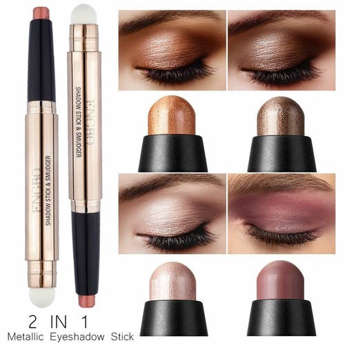 Eye Shadow Pen Metallic Eyeshadow Stick Double-head Eyeshadow Pencil Shimmer+
