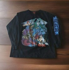 Vintage Yugioh Shirt Anime Graphic Long Sleeve "ITS YOUR MOVE" Tee BLACK 1996
