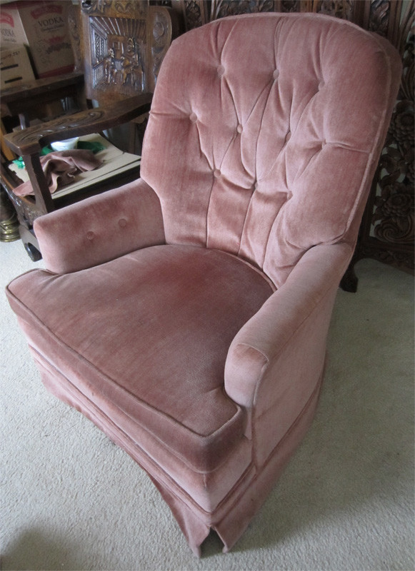 Red Rose Luxury Velvet Armchair eBay