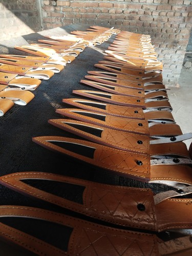 Menge 50 Bowie Lederscheiden Handarbeit Geniune Lederbezug Feststehende Klinge Messer - Bild 2 von 9