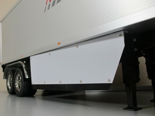 Pair Side Spoiler Skirt Wind Panel Tamiya "Toy R/C 1/14 Tractor Flatbed Trailer" - Picture 2 of 7