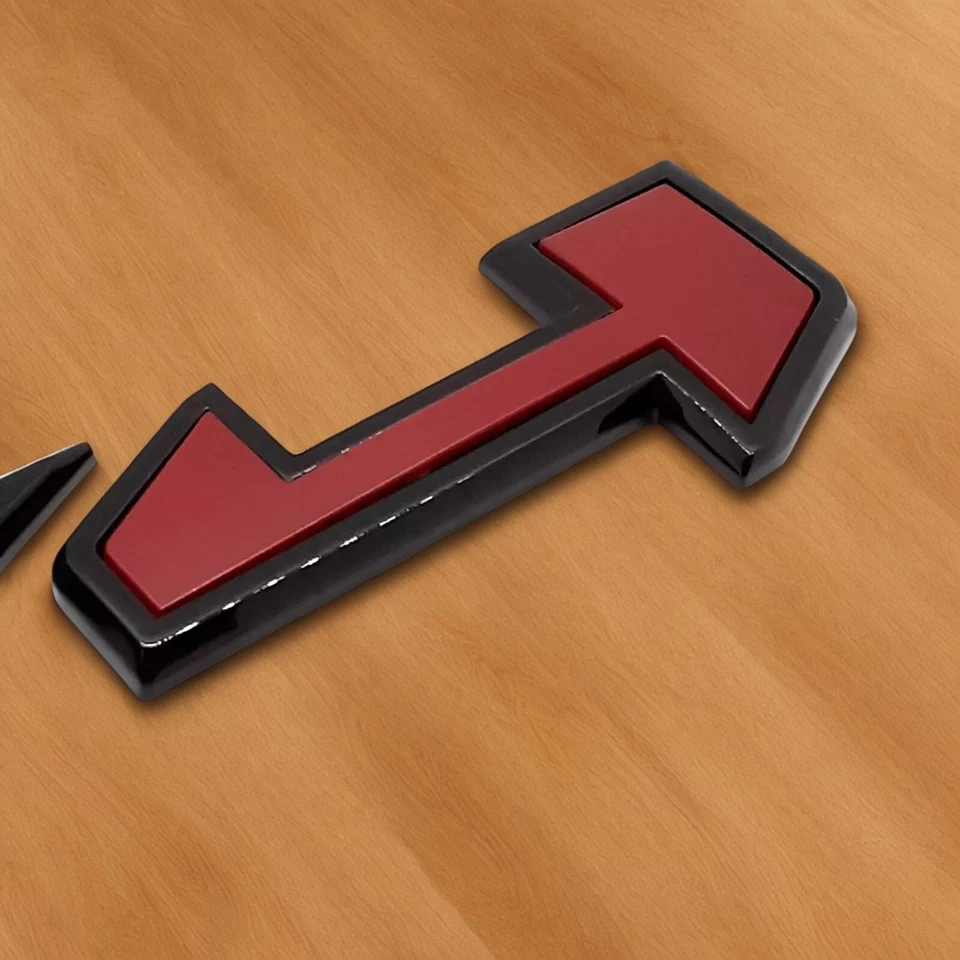 4 PIEZAS Negro Brillante Rojo AT4 Emblema Sierra Letras para GMC Sierra 1500 2500HD 3500HD Foto 4 de 4