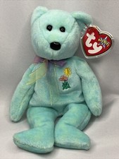 TY Beanie Babies - Ariel the Bear Plush Toy Tag Errors - Rare 