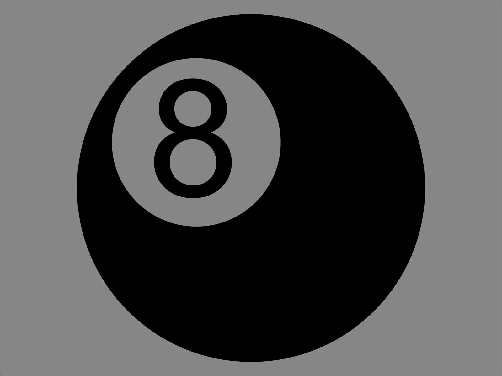 8 Ball Decal - 2 Pack Billiard Pool Ball Sticker - Choose Color Size