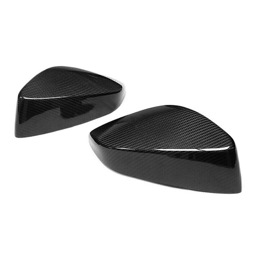 For Toyota GT86 Subaru BRZ FR-S 12-15 Black Carbon Fiber Side Mirror Cover Cap - Picture 4 of 9