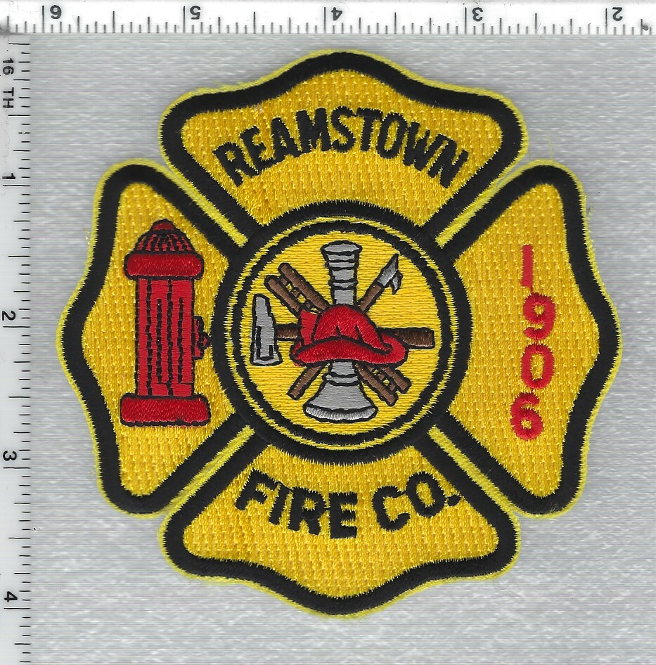 Reamstown Fire Company (Pennsylvania) Shoulder Patch | eBay