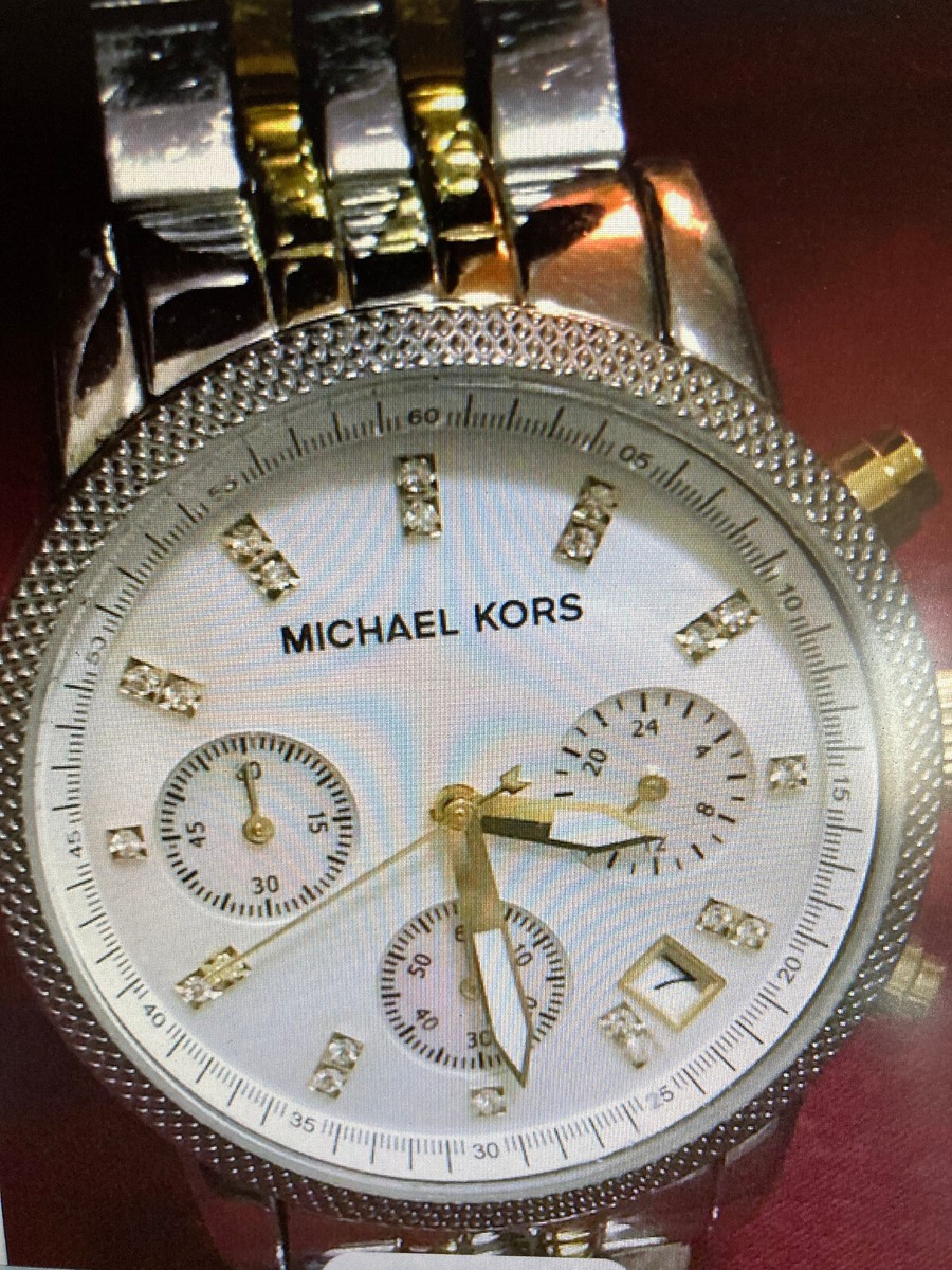 MIKHAEL KORS WOMEN MK 5075 CHRONOGRAPH WRIST WATCH 38 MM 7