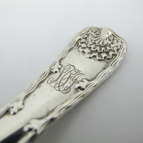 Tenedor(s) de almuerzo de plata esterlina WAVE EDGE de TIFFANY & CO con monograma de escritura - Imagen 2 de 8