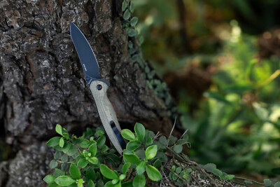 Olight Oknife Drever Folding Knife OD Green w/Micarta Handle, 3.49