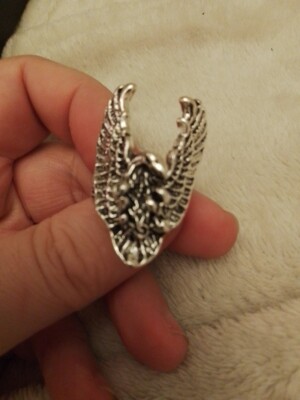 Flying Eagle Ring aus Metall Gr. UK R und USA Gr. 8,5