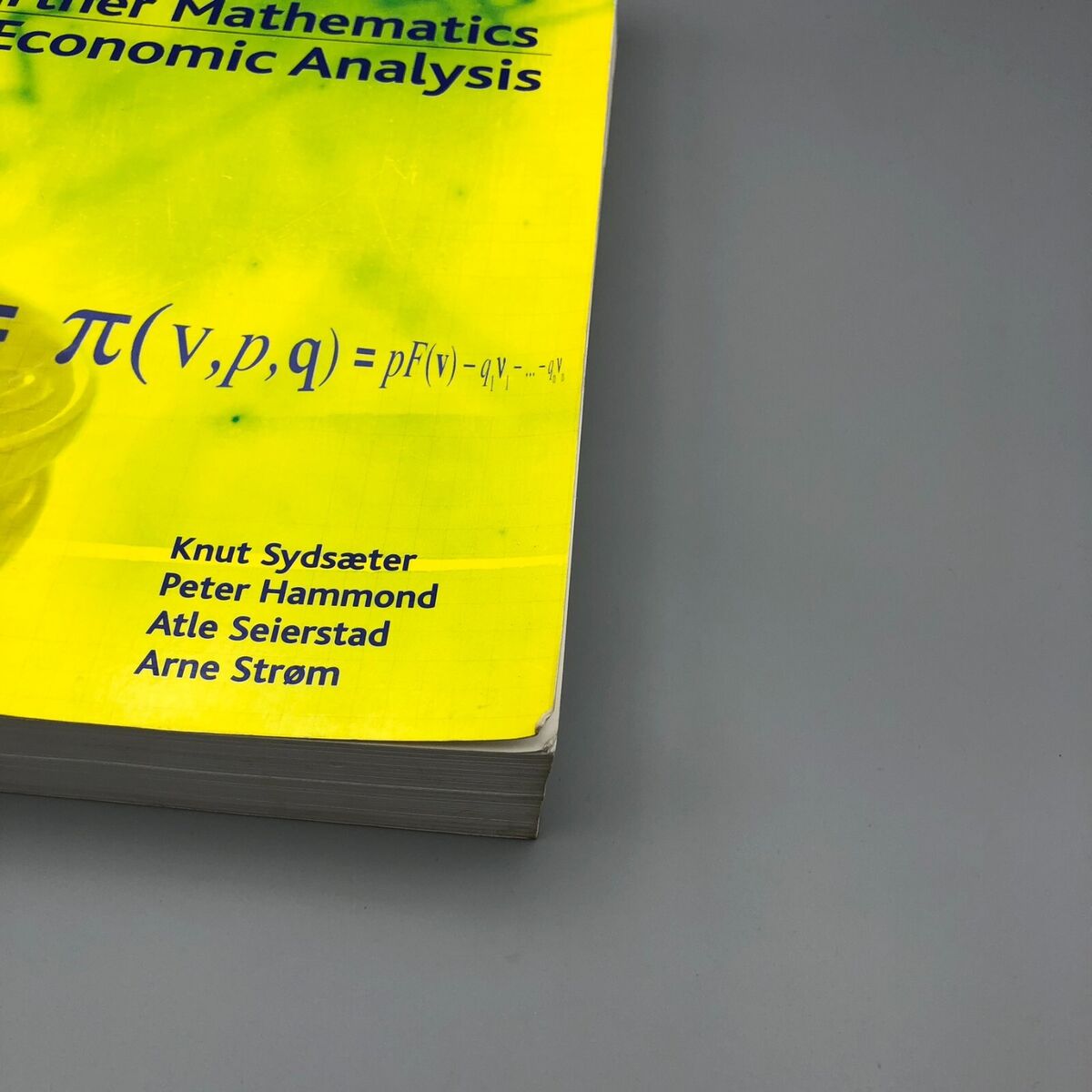 Further Mathematics for Economic Analysis by Knut Sydsaeter, read description 9780273655763 | eBay Further Mathematics for Economic Analysis by Knut Sydsaeter, read description 9780273655763 | eBay