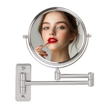 OVENTE 7" Wall Mounted Makeup Mirror with  Assorted Colors , Sizes , Styles 