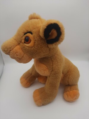 Vintage Disney Store Lion King Young Simba 12'' Plush Stuffed Animal 