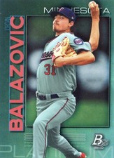 2020 Bowman Platinum Baseball Base #TOP-4 Jordan Balazovic - Minnesota Twins