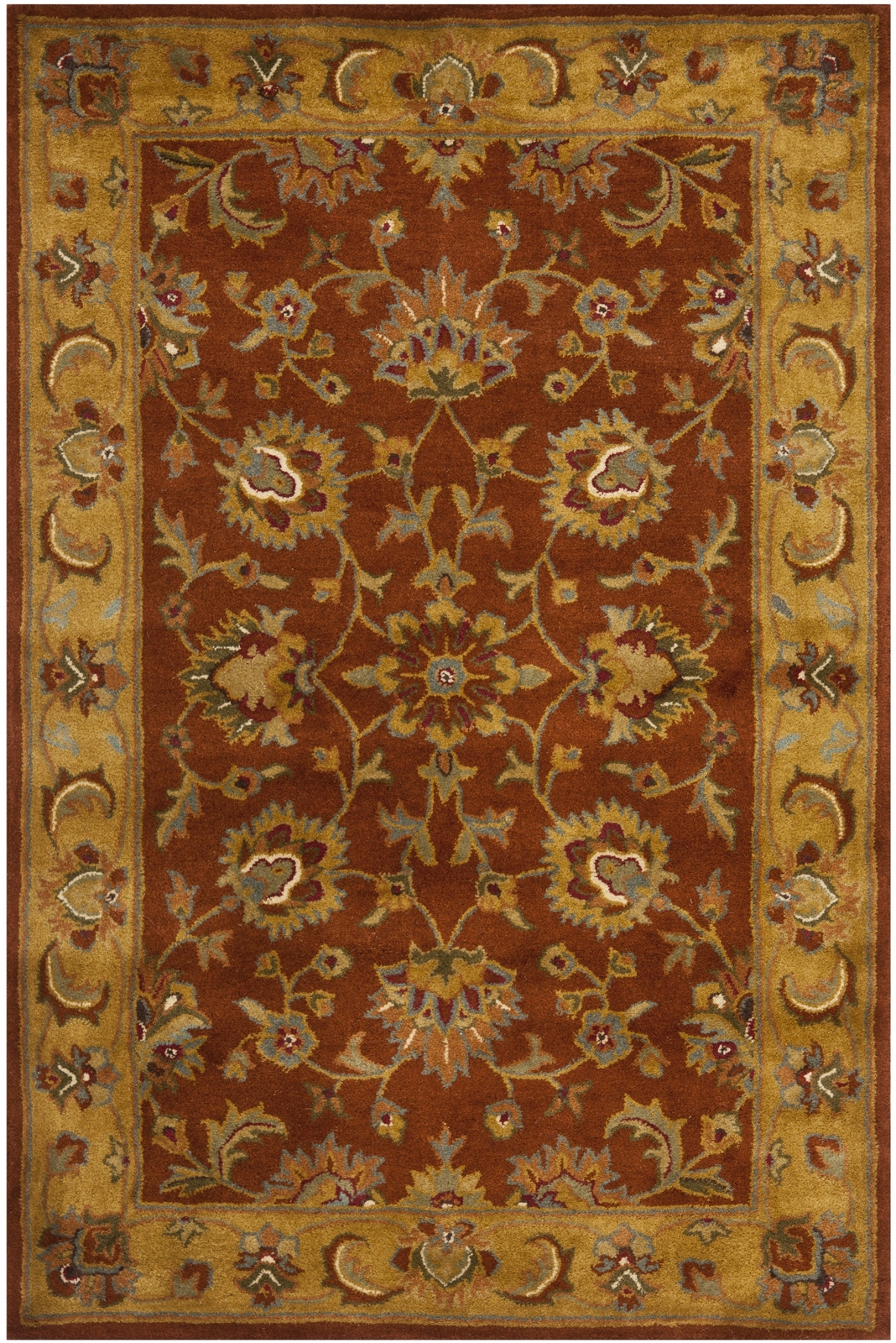Safavieh Heritage RED / NATURAL 3' X 5' Area Rug - HG820A-3