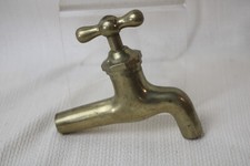 NOS Vintage Cast Brass Barrel Water Spigot Nozzle Faucet Handle INV HH81b