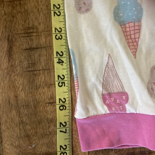 Tea Collection Ice cream Cone 2 Piece Cotton Pajama Set Sz 7 - Picture 3 of 12