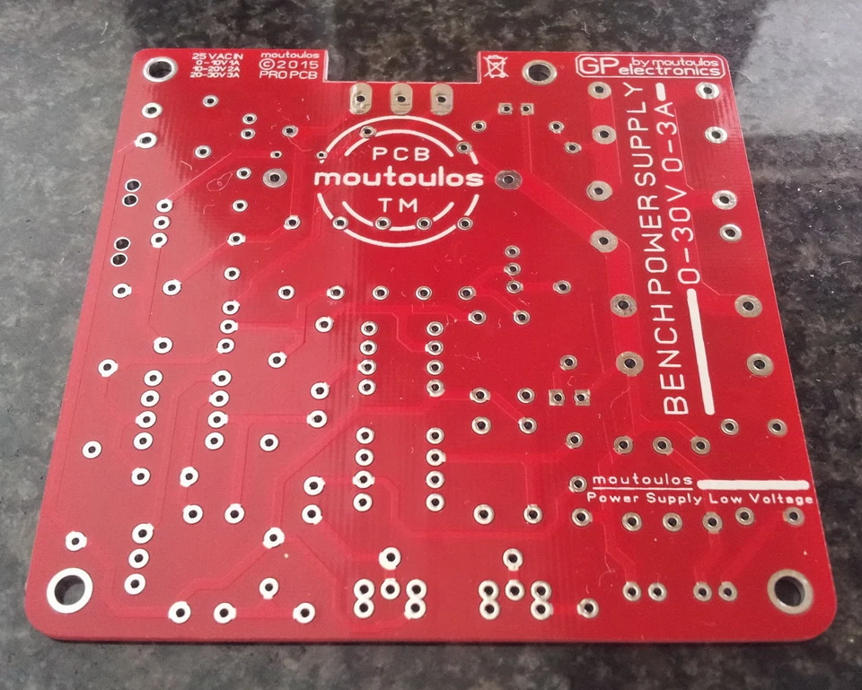 BENCH POWER SUPPLY  PS3003 0-30VDC  0-3A PCB by moutoulos™ - Image 2 of 4