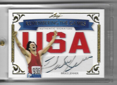Bruce CAITLYN JENNER 2012 Leaf Remembering The Games Legend Auto Autograph 5/5