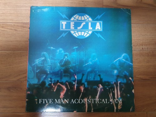 Tesla - Five Man Acoustical Jam 1991 Korea 2 LP Vinyl Insert - Picture 2 of 11