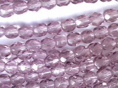 200 Lilac Glass Pearl 4mm Round Beads