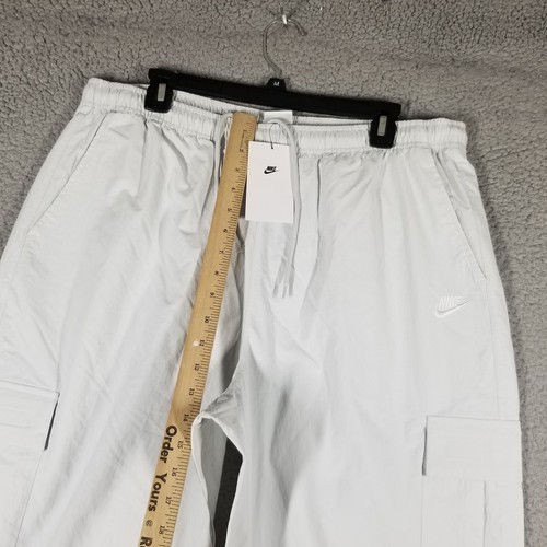 Nike Mens Club Woven Cargo Pants Photon Dust Gray Joggers Large HJ1990 025 - Picture 6 of 12