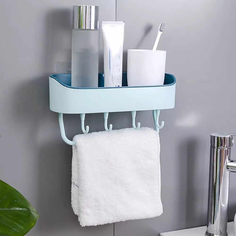 Shower Corner Shelf, Shower Organizer, Shampoo Holder, Punch Free