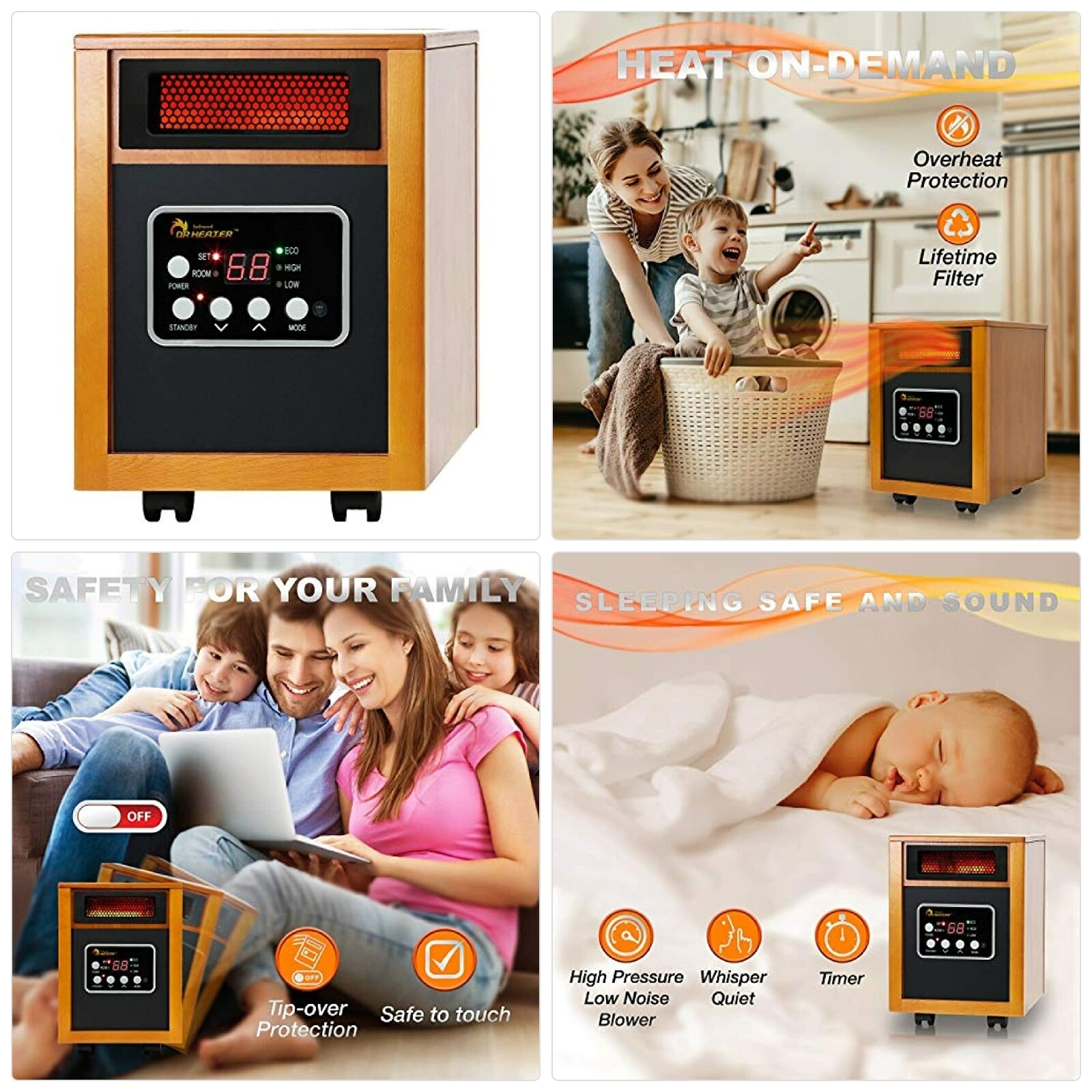 Dr Infrared Heater Portable Space Heater, 1500-Watt | eBay