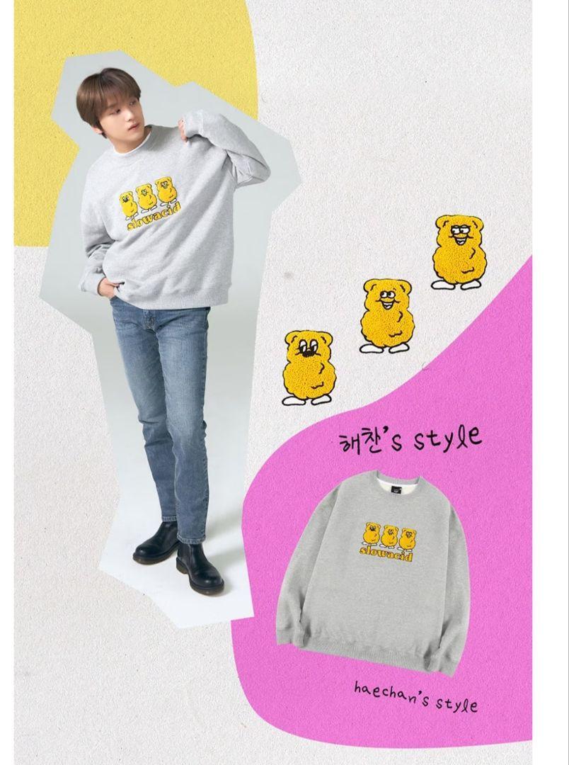NCT マークSLOWACID × TEDDYパーカー　フーディ NCT 127 SLOW ACID TEDDY ISLAND HOODIE – IDOLS FASHION