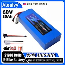 60V 30Ah lithium-ion Ebike rechargeable battery for 2400W electric bicycle motor