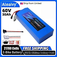 60V 30Ah lithium-ion Ebike rechargeable battery for 2400W electric bicycle motor