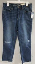 Universal Thread High Rise Straight Cut Crop Jeans, Size 2 2820, NWT, Free S H