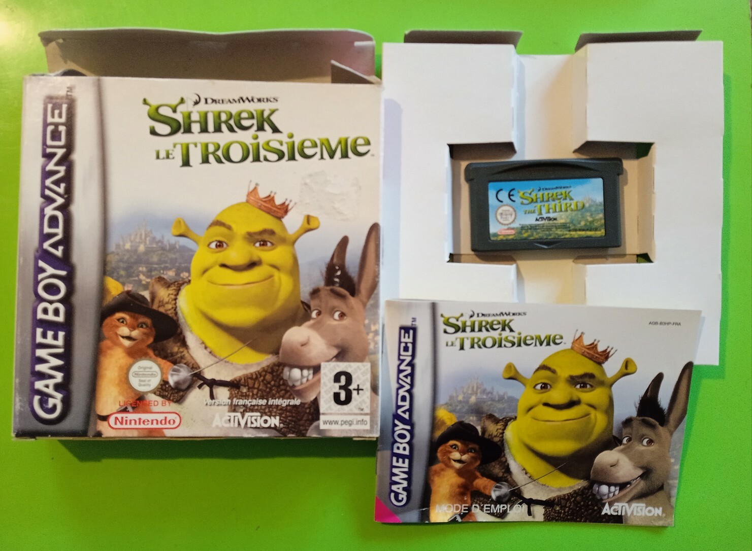 Jeu Nintendo Game Boy Advance Shrek le Troisième - Complet