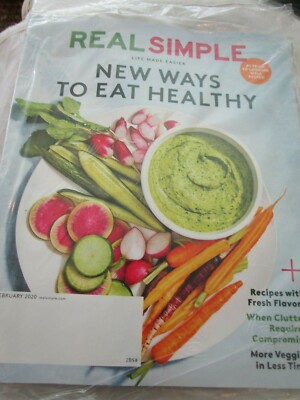 Real Simple Magazine February 2020 New Ways To Eat Healthy Brand New
