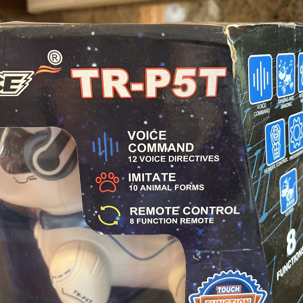 Top Race TR-P5T Remote Control Robot Dog Interactive Voice & Touch