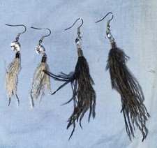 Feather Earrings 2 Pairs