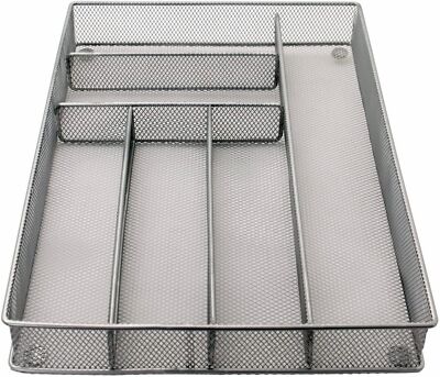 Maypes Kitchen Utensil Silverware Tray - Drawer Organizer for Flateware