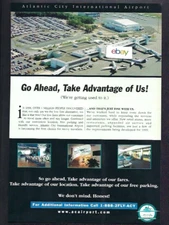 ATLANTIC CITY INTERNATIONAL AIRPORT 1999 TAKE ADVANTAGE OF US! 1 MILLION PAX AD