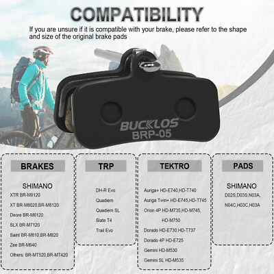 BUCKLOS BRP-05 Disc Brake Pads Piston for SHIMANO M8020 8120