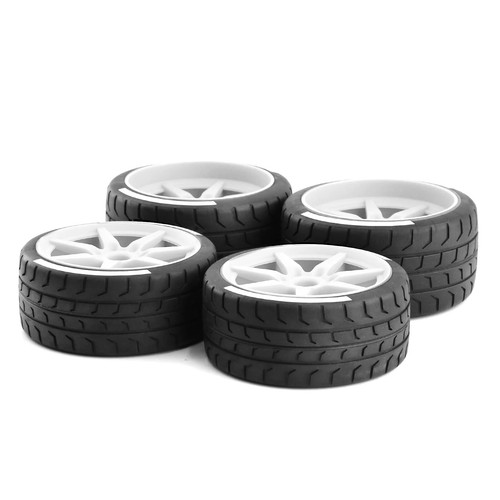 RC Tire Tyre 17mm Wheel Hex For ARRMA 1/7 Firebird FELONY FSR Flying God Mustang - Picture 13 of 17