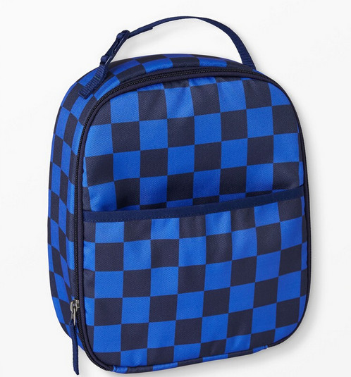 NWOT Hanna Andersson BLUE CHECKERBOARD INSULATED LUNCH BAG  NEW