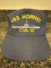 USS HORNET CV-12 US Navy Ship Militaryu Ball Cap Vintage Vtg SnapBack USA Made