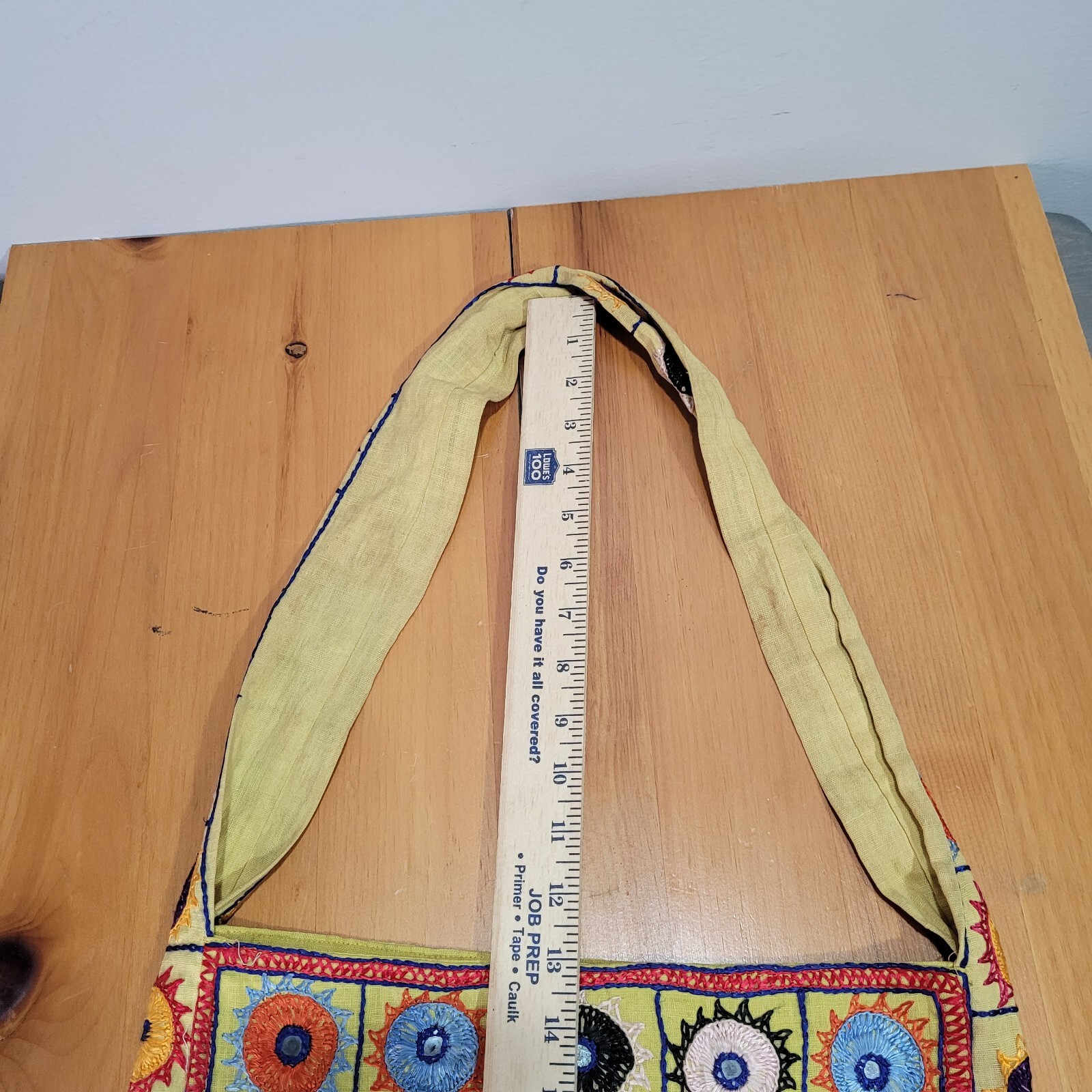Boho Bohemian Embroidered Floral Shoulder Crossbody Bag Handmade with Tassels